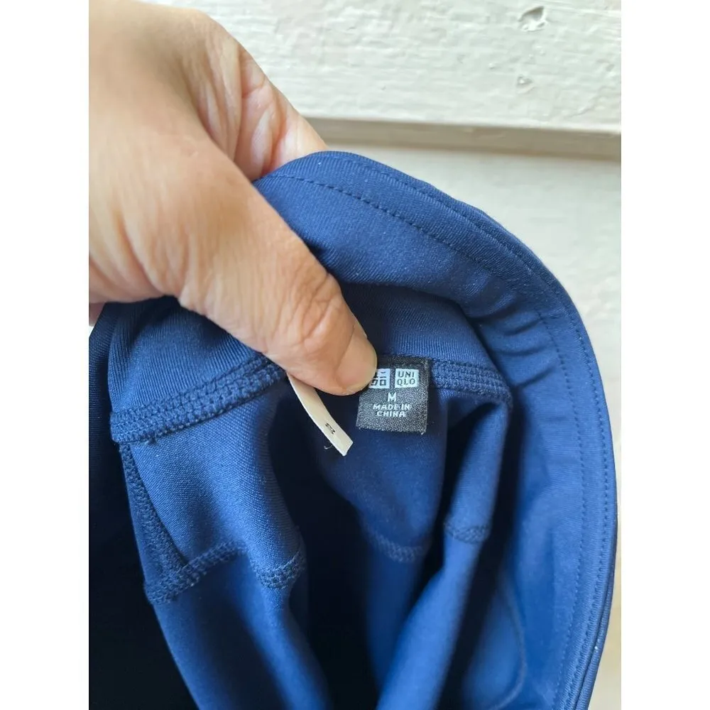 Uniqlo teal green blue workout yoga running full length leggings pants Sz medium - Image 3