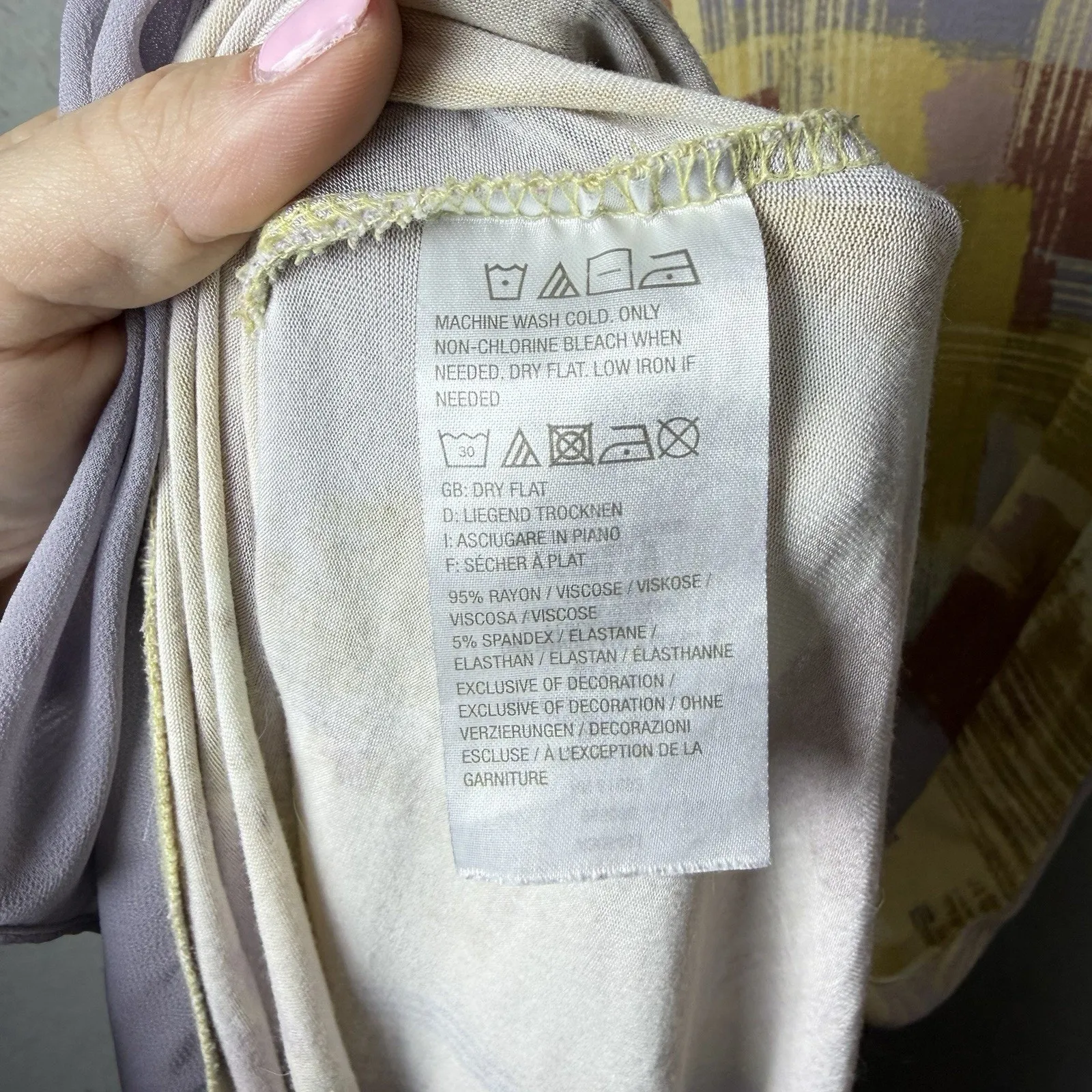 LOGO Lori Goldsein Sleeveless Maxi Dress Multicolor Womens US size M - Image 5