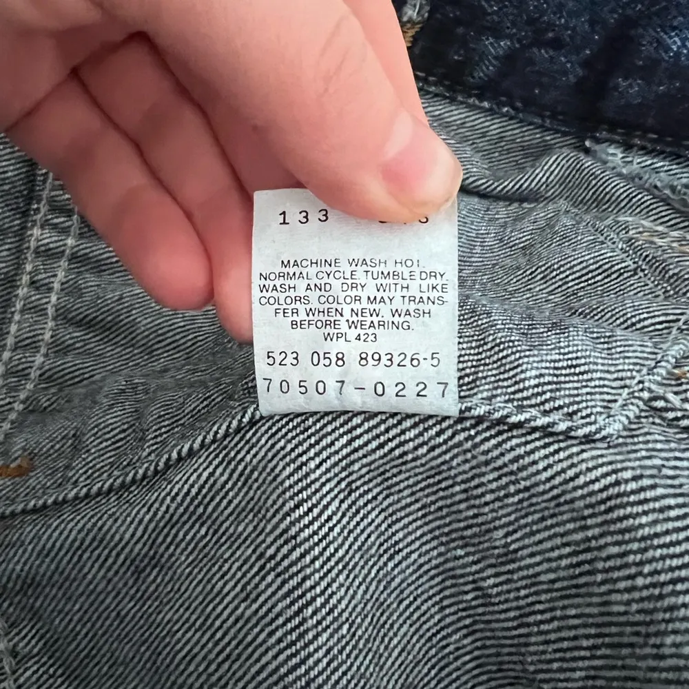 ✨ Vintage 80s Levi’s ACID Wash DENIM Trucker Blue Jean Jacket XL - Image 6