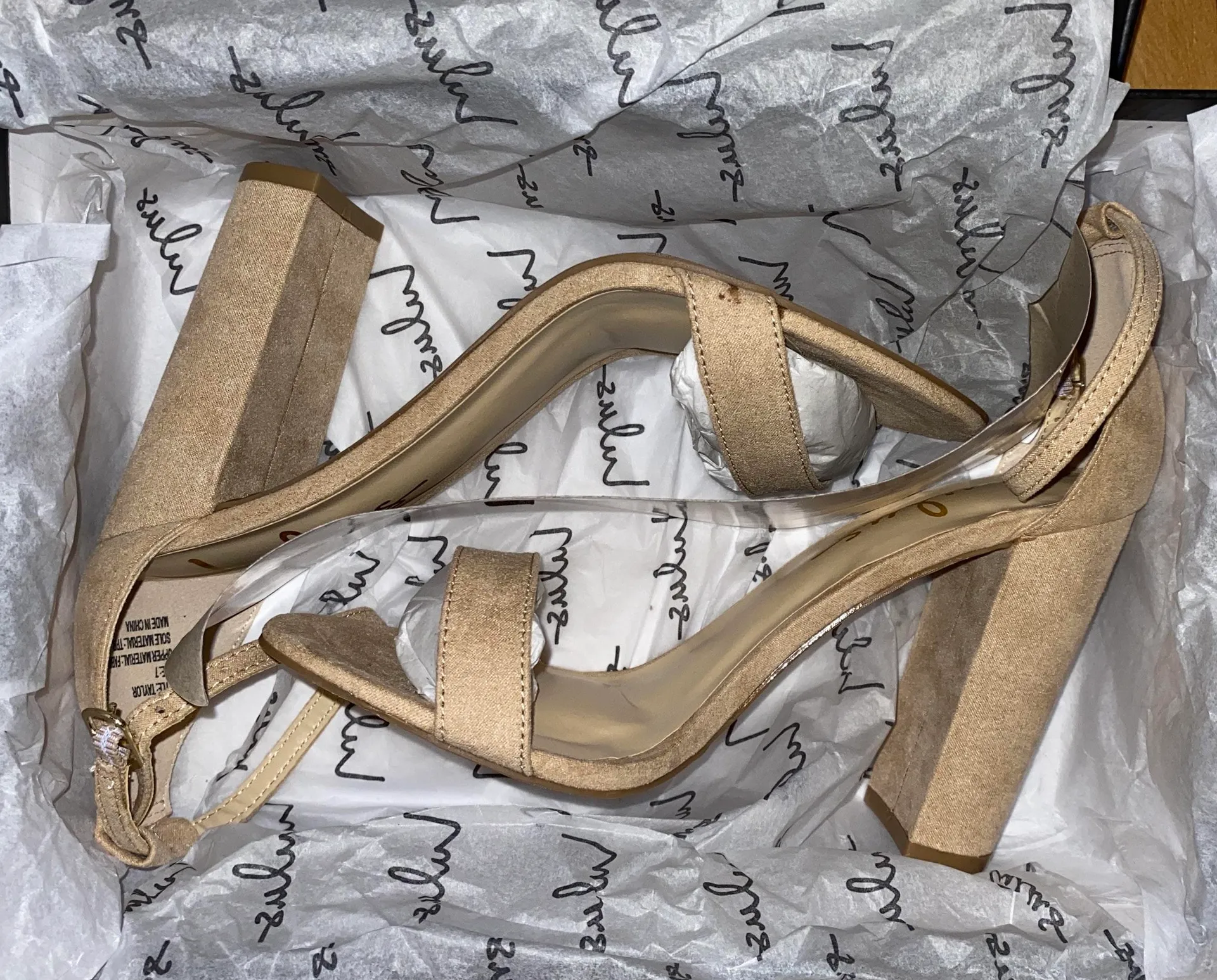 Lulus Taylor Natural Suede Ankle Strap Heels - Image 2