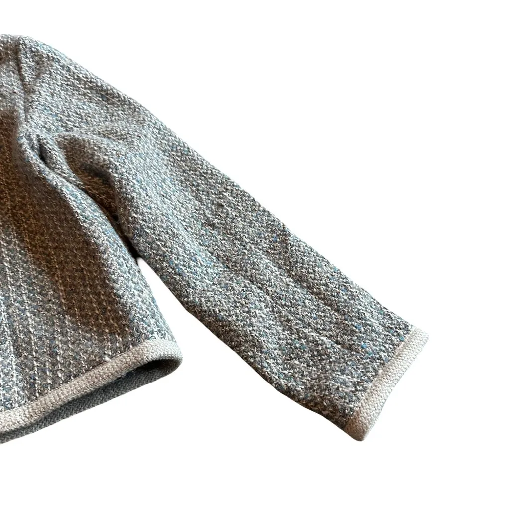 Amanda + Chelsea Wool Blend Button Down Blazer Jacket Tweed Classic Size Medium - Image 6