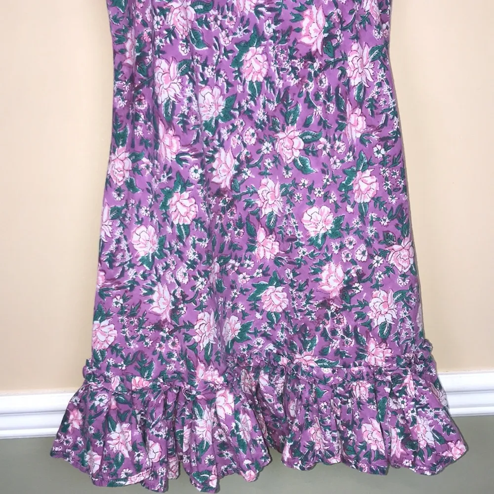 Mille Women’s Ingrid Purple Rose Floral Print Ruffle V - Image 4