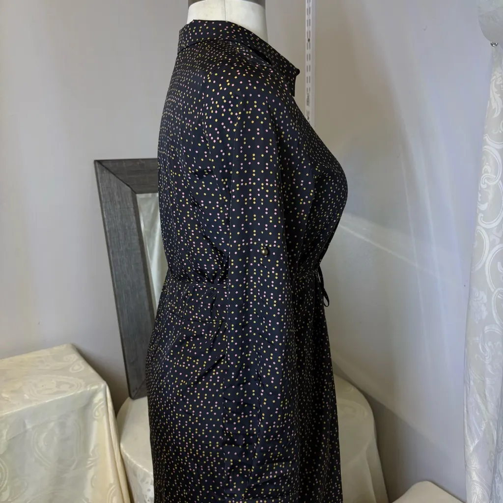 Maison Jules Black and Gold Long Sleeve button down Dress - Image 8