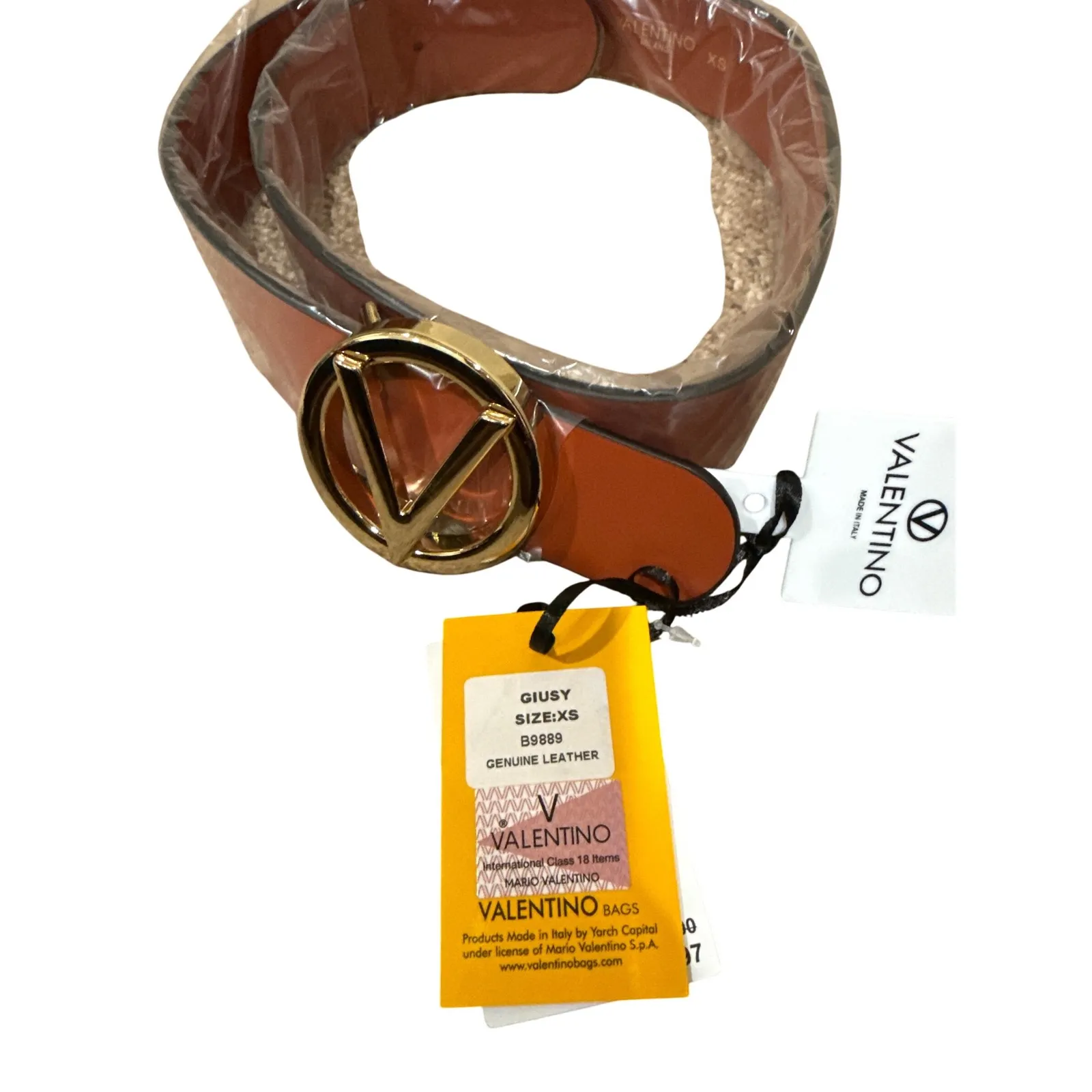 VALENTINO BY MARIO VALENTINO Giusy Leather‎ Belt Size XS - Image 4