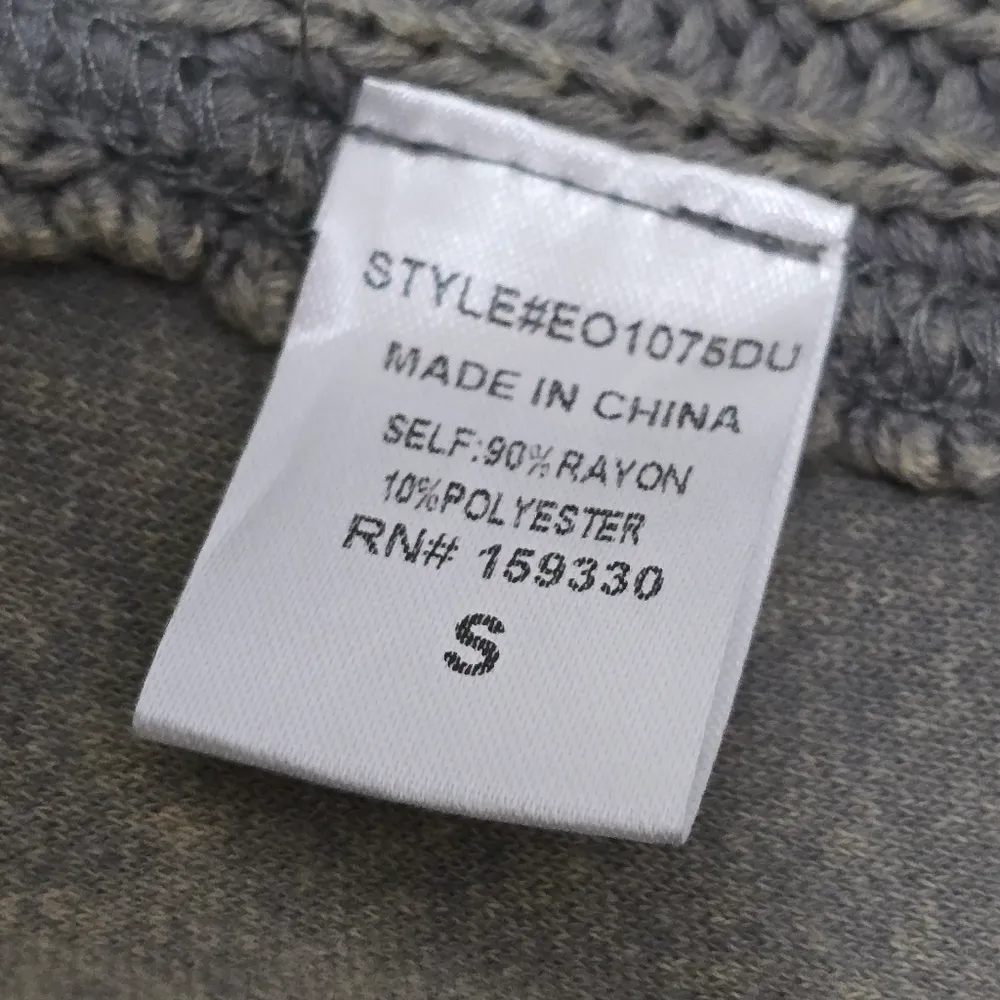 Hudson Gray Army Green Terry Washed Relaxed Fit Cardigan Size Small - Image 7