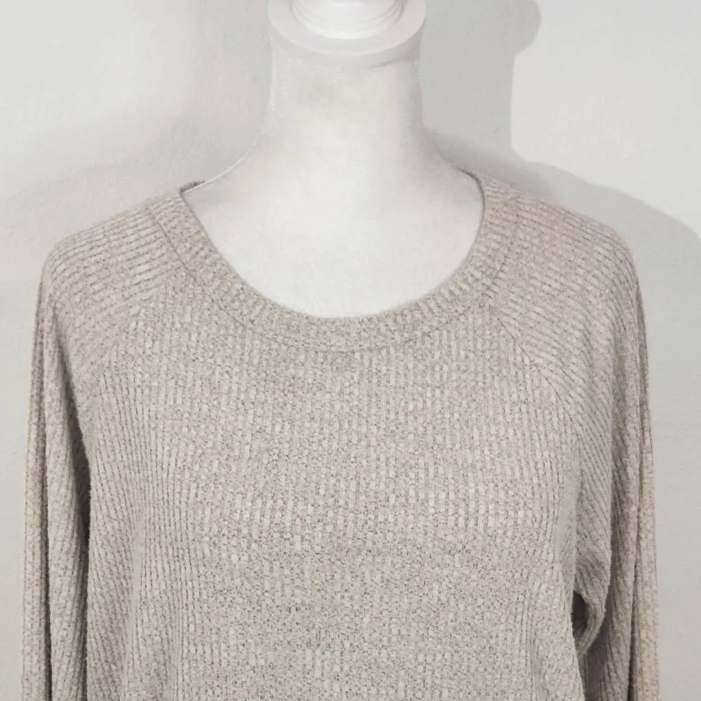 Bobi Cream Ribbed Knit Tunic NWT Size Small Revolve Cream Long Top - Image 3