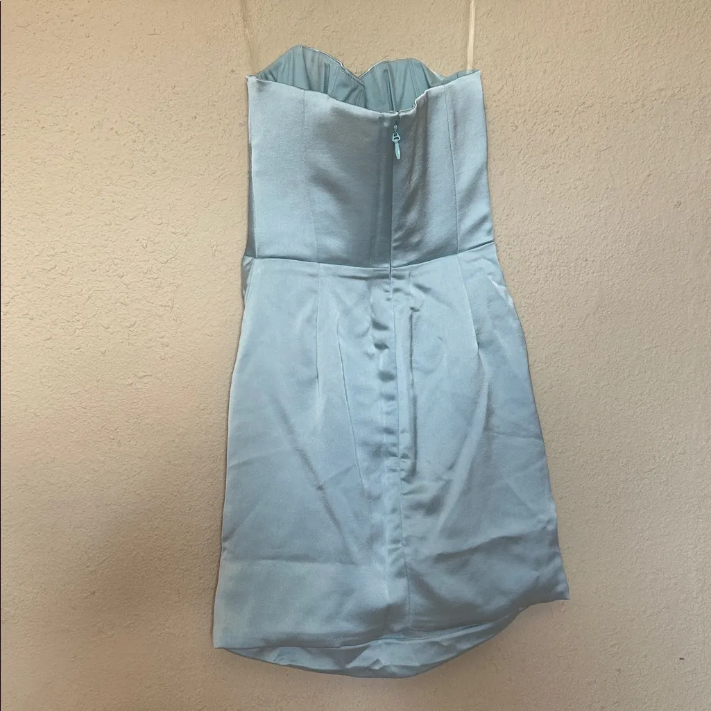House of CB ‘Odelle’ Ocean‎ Blue Strapless Mini Dress NWOT size S - Image 7