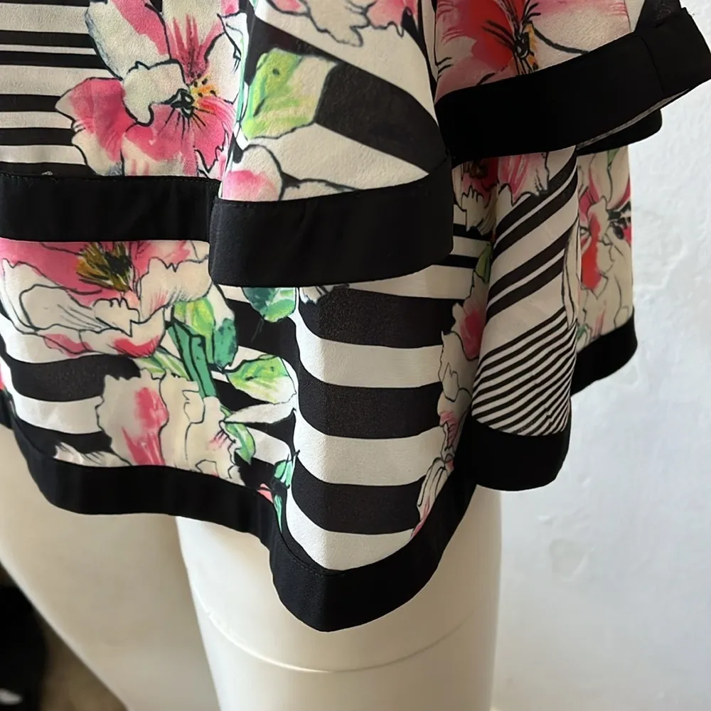 Yumi Kim in The Ruff Jubilee punk Pink White Floral tiered Ruffled Camisole S - Image 5