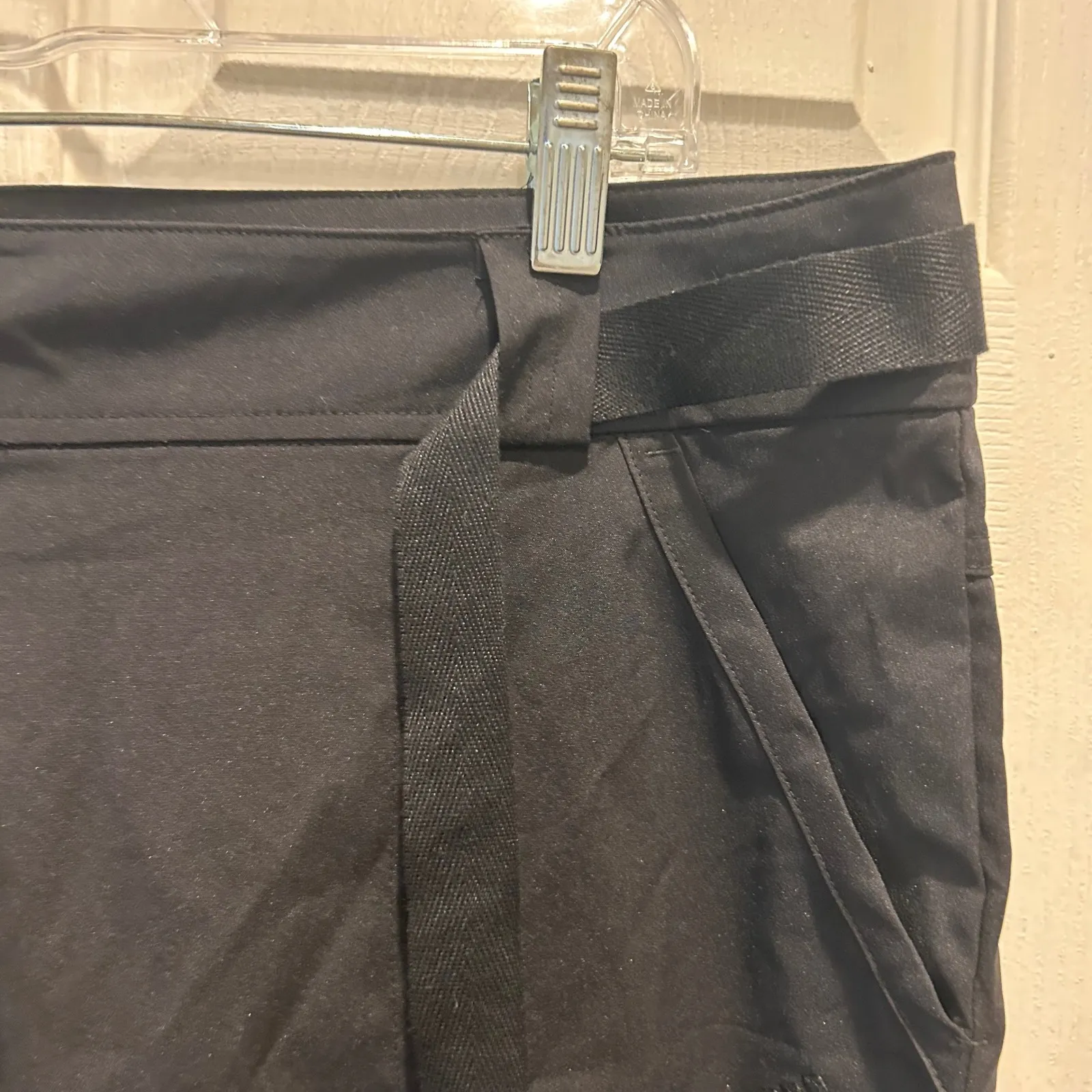 Adidas Womens Black‎ Cropped  Athletic Athleisure Walking Golf Pants Large - Image 3