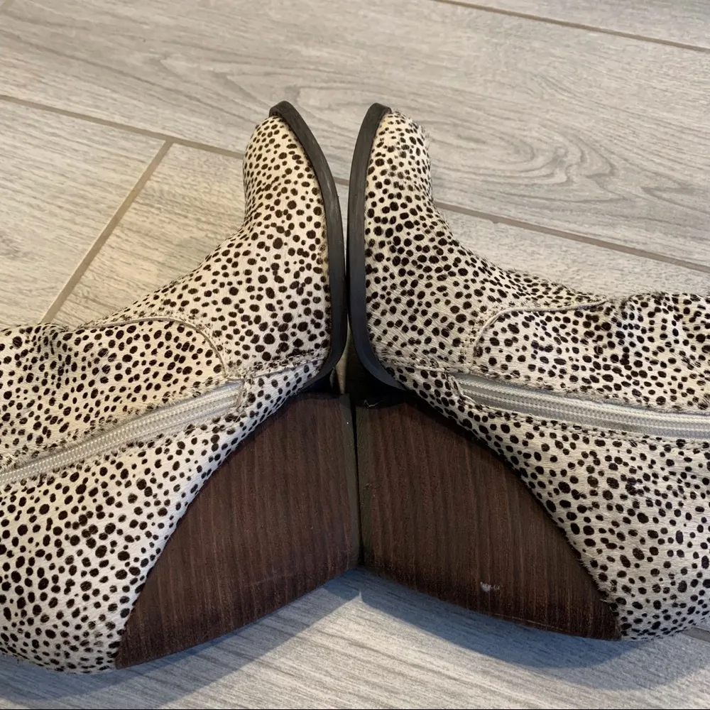 Very Volatile Chocolate Chip Pony Hair Booties - Image 7