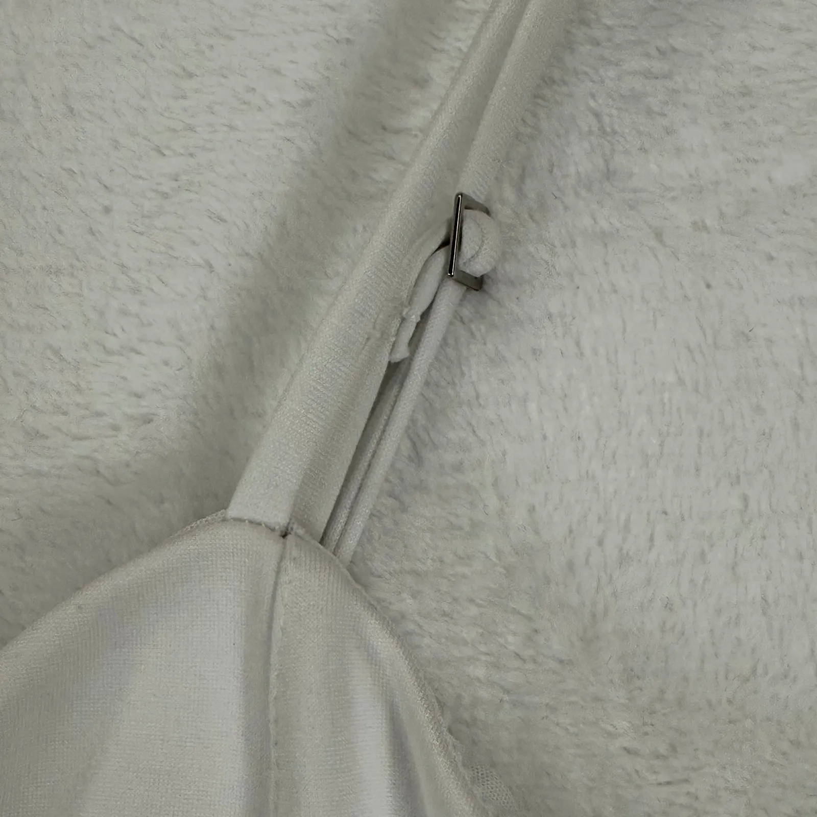 NWT NBD White Bodycon Mini Dress Spaghetti Strap Slit Size M READ - Image 7