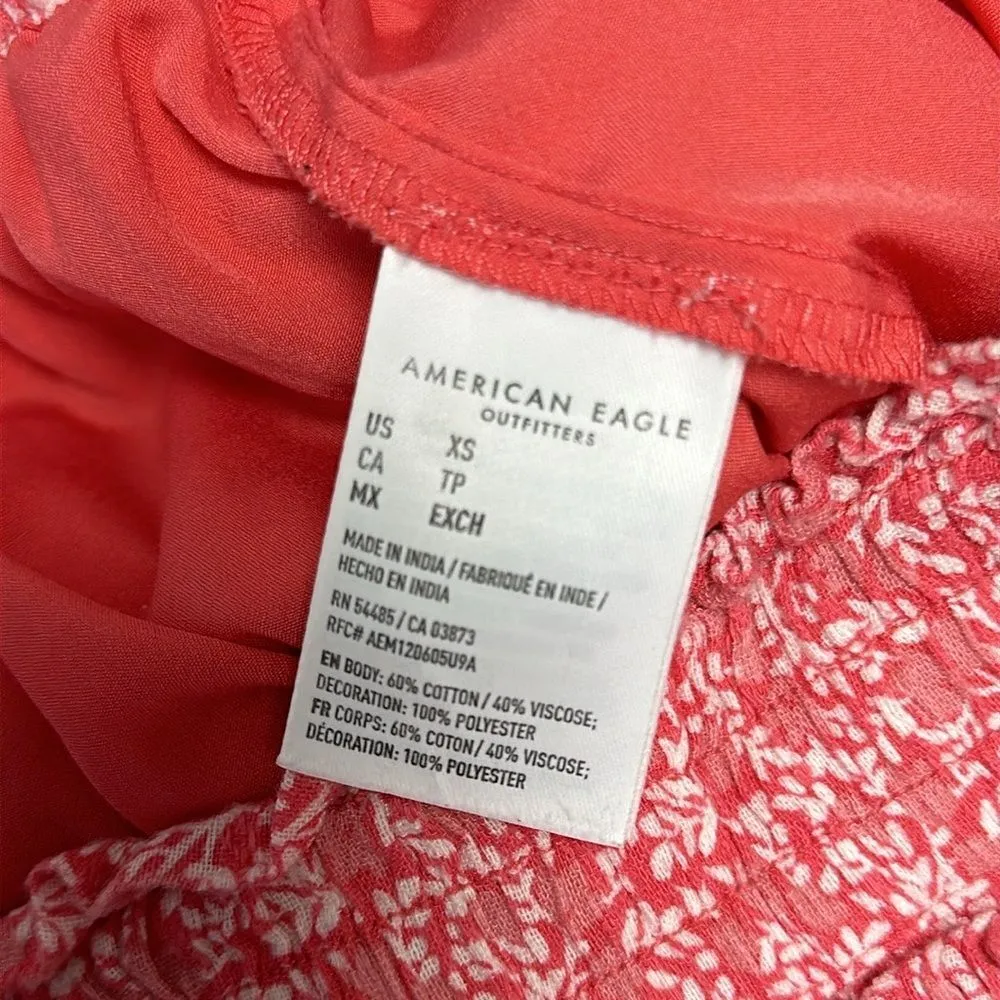 Pink Tiered  Floral Skort/Skirt Sz XS Elastic Waist - Image 8