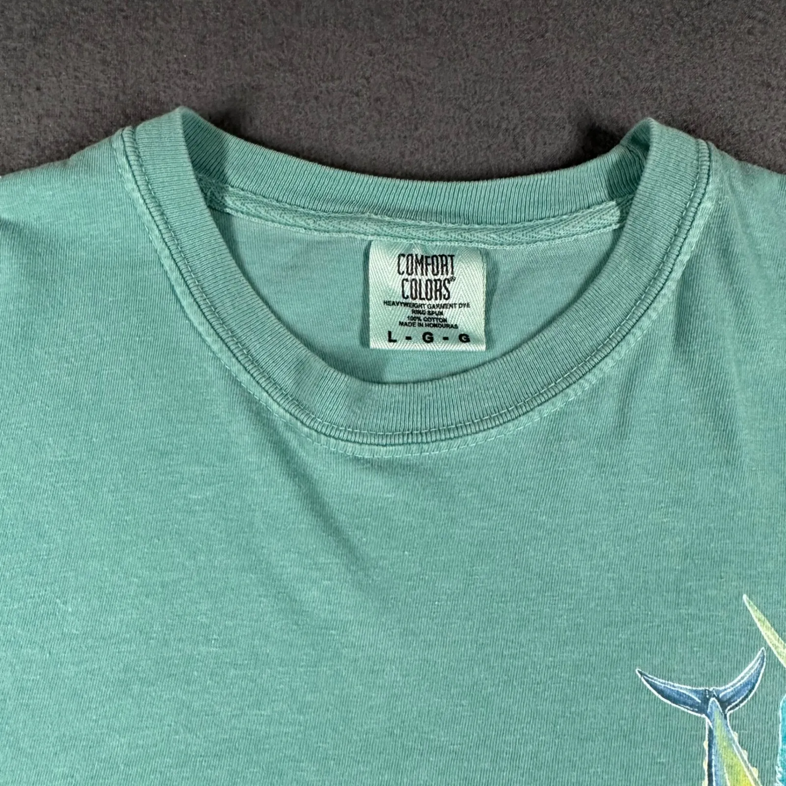 Lulus T-Shirt Large Green Short Sleeve Graphic Gulf Shores Destin Myrtle Beach - Image 10