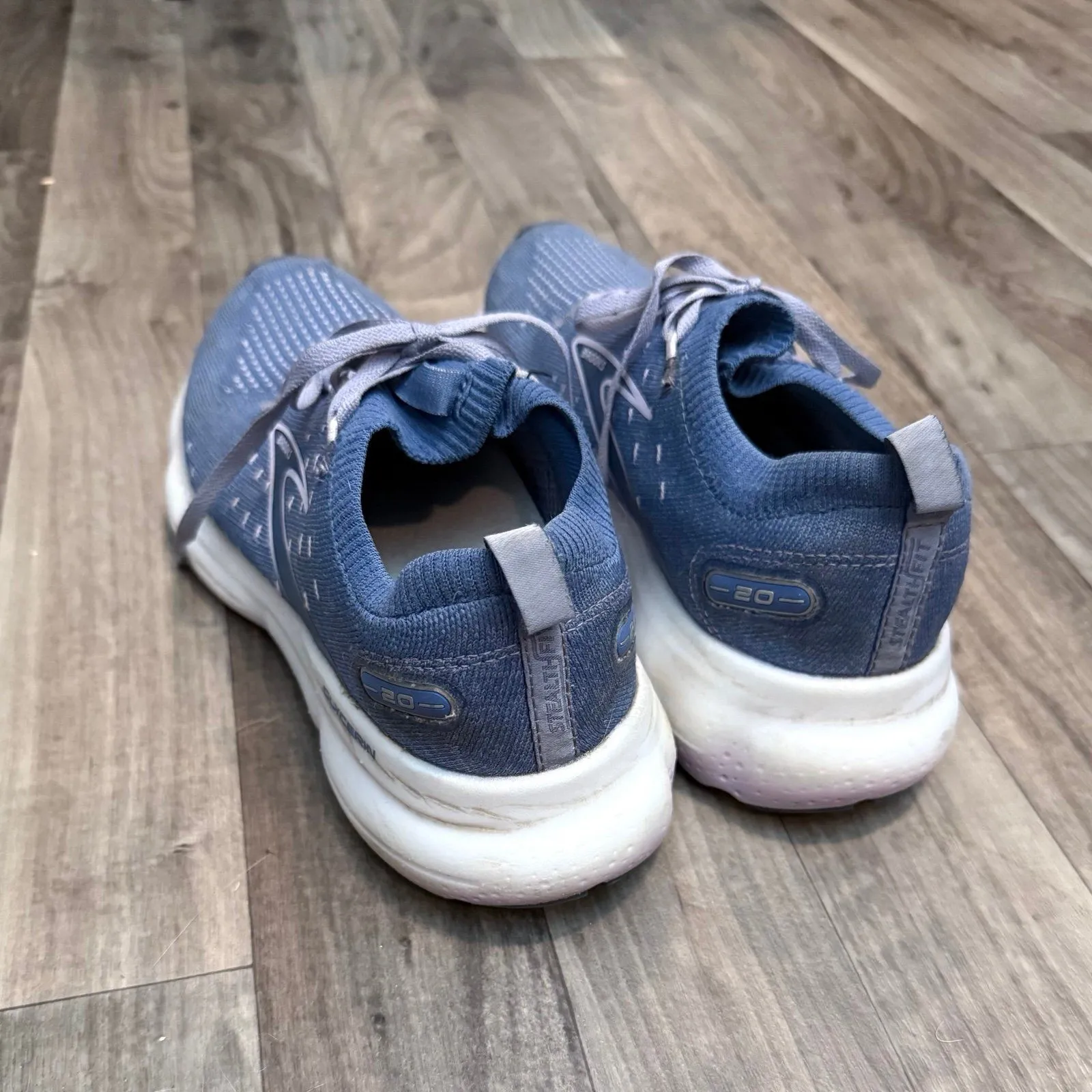 Brooks Glycerin Stealthfit 20 Running Shoe Blue/ Pastel Lilac/ White - Image 5