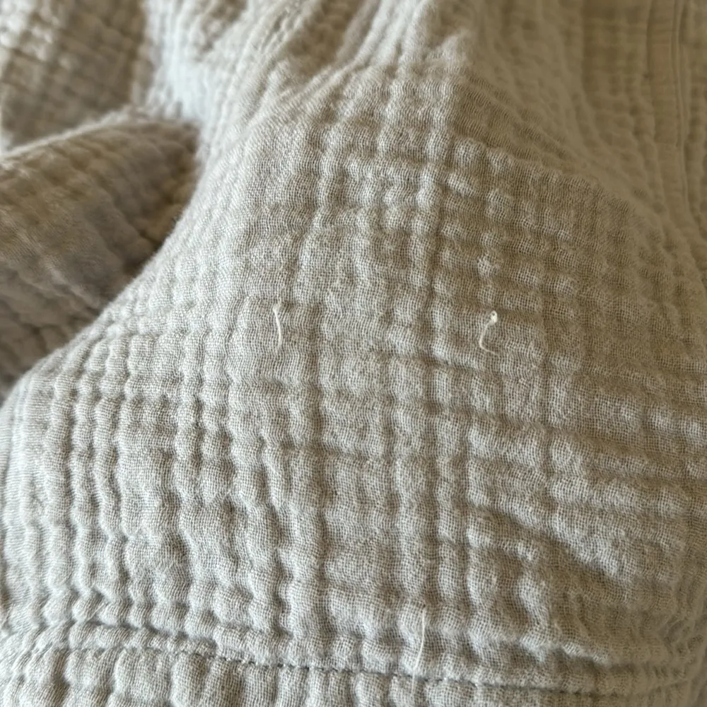 Madewell Easy Pull On Light Spun Cotton Gauze Gray Blue Shorts Pockets XS - Image 7