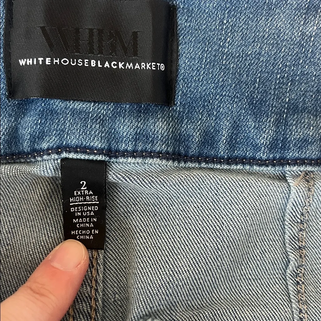 WHBM Every Day Soft Extra High Rise Trouser Jean Size 2 - Image 7