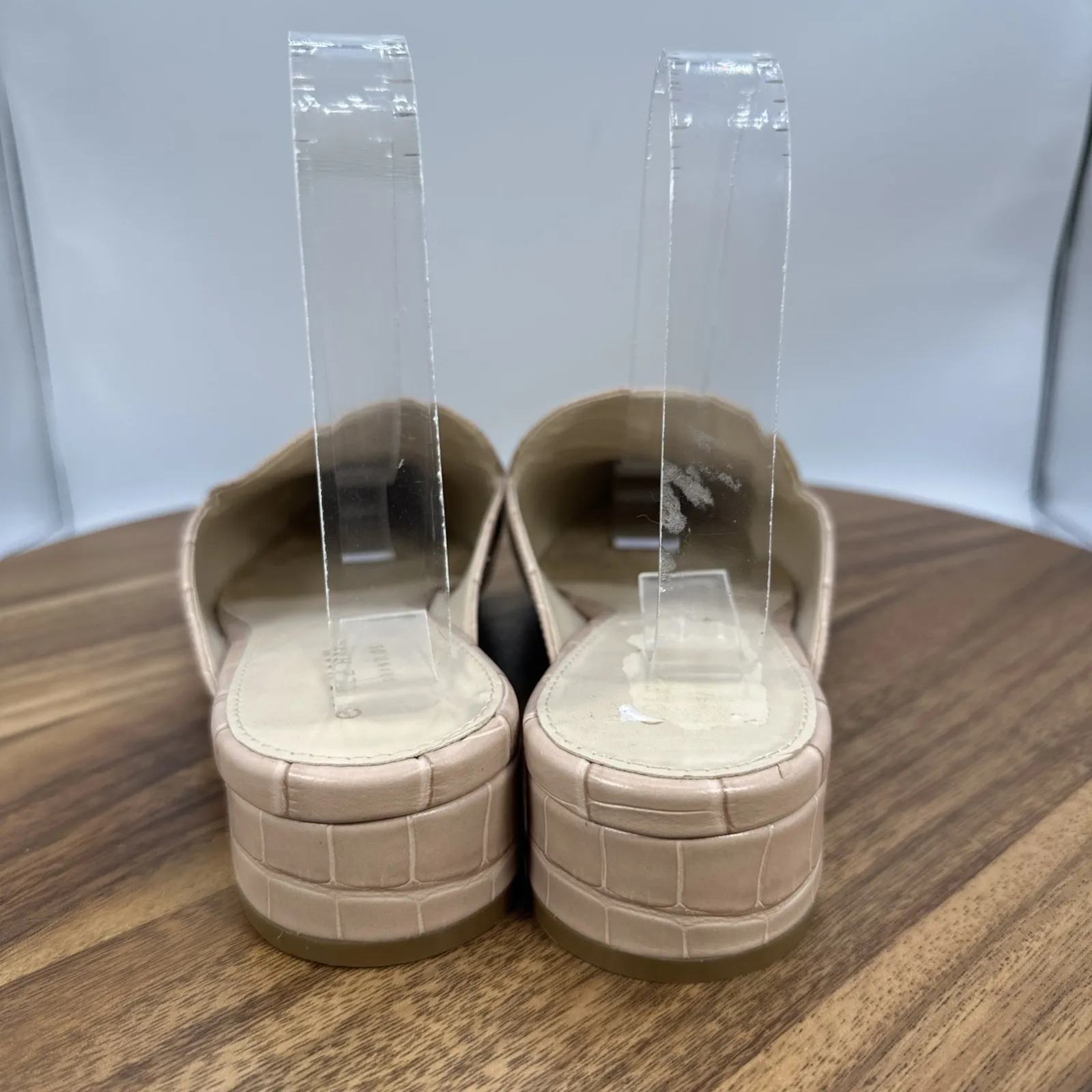 New Cole Haan Piper Pointed Toe Mules Loafers Slip On Pink Leather Women's 8.5B - Image 2