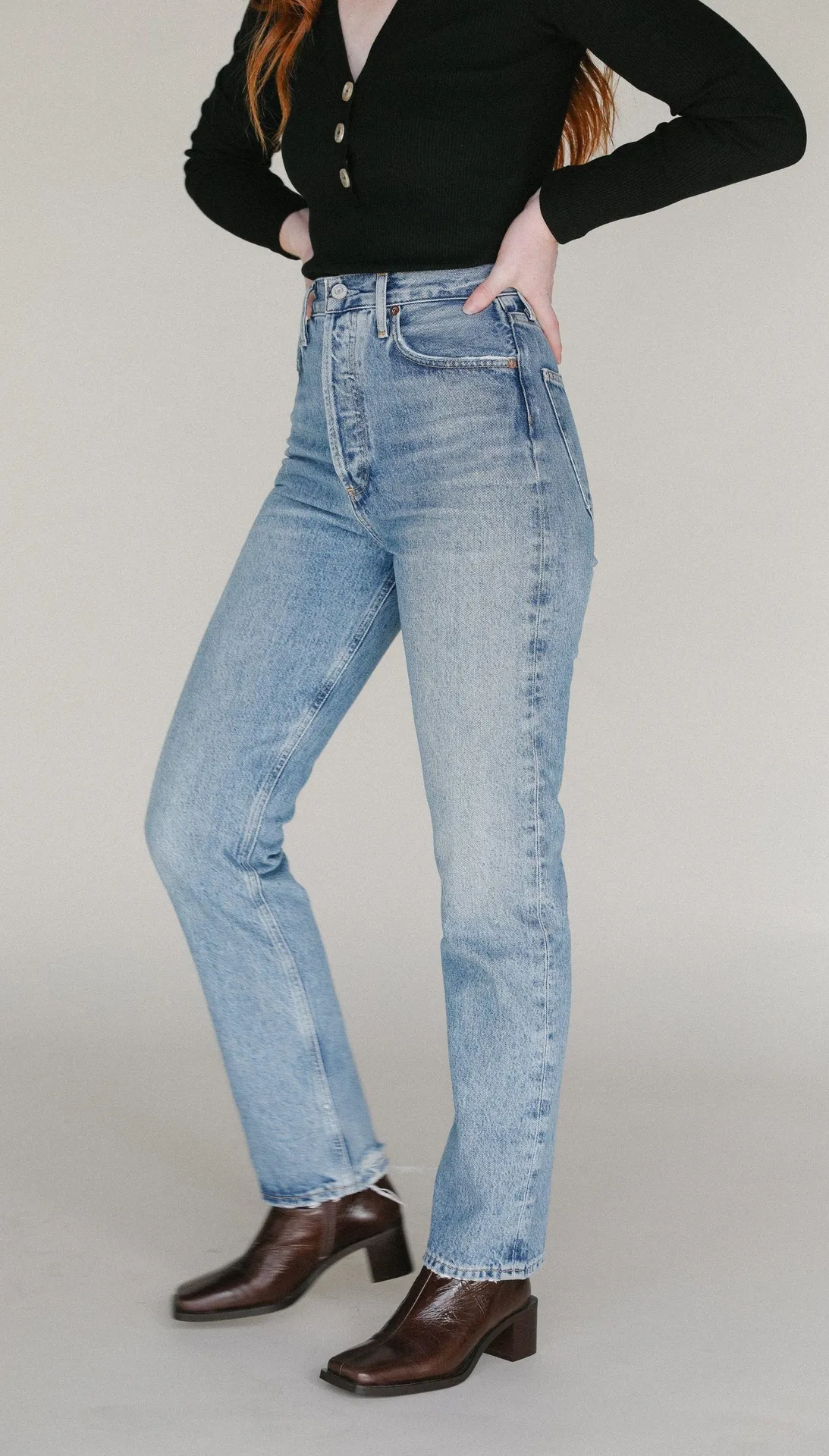 New 90s Pinch Waist Jeans - Image 4