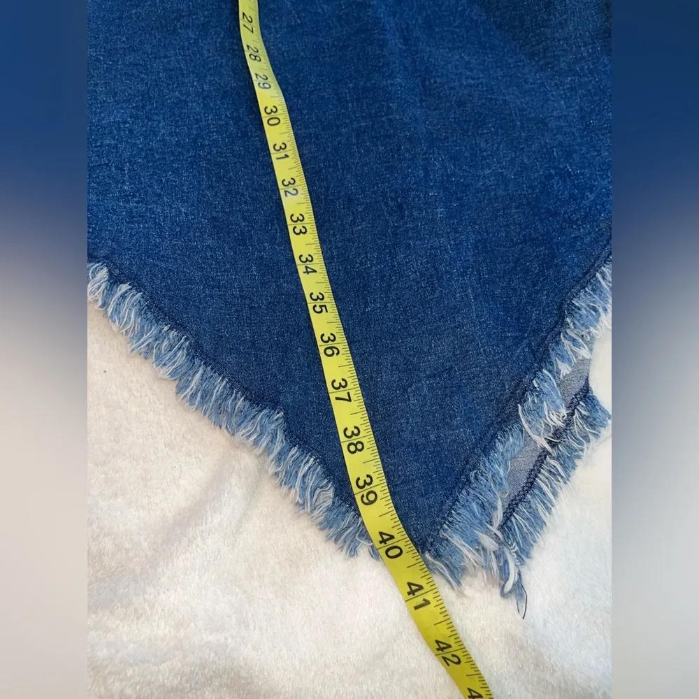 Vintage Denim Halter Dress Y2K Sz S/M Blue - Image 8