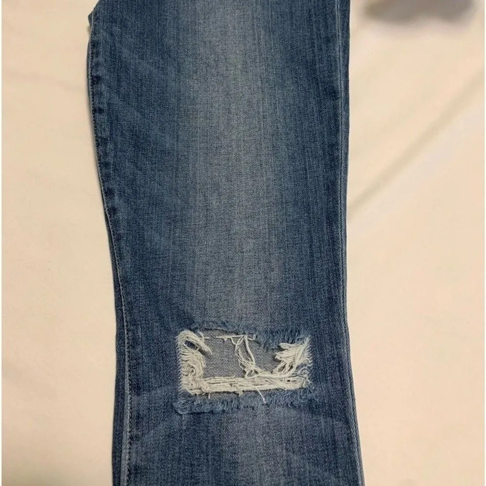 JOE'S JEANS Rolled Skinny Ankle Midrise Jean Becky Distressed Medium Denim sz 28 - Image 8