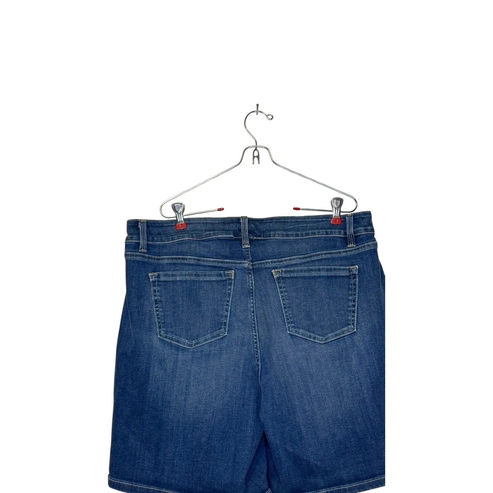 Lane Bryant Womens Shorts‎ Distressed Boyfriend Denim Stretch Blue Plus Size 16 - Image 10