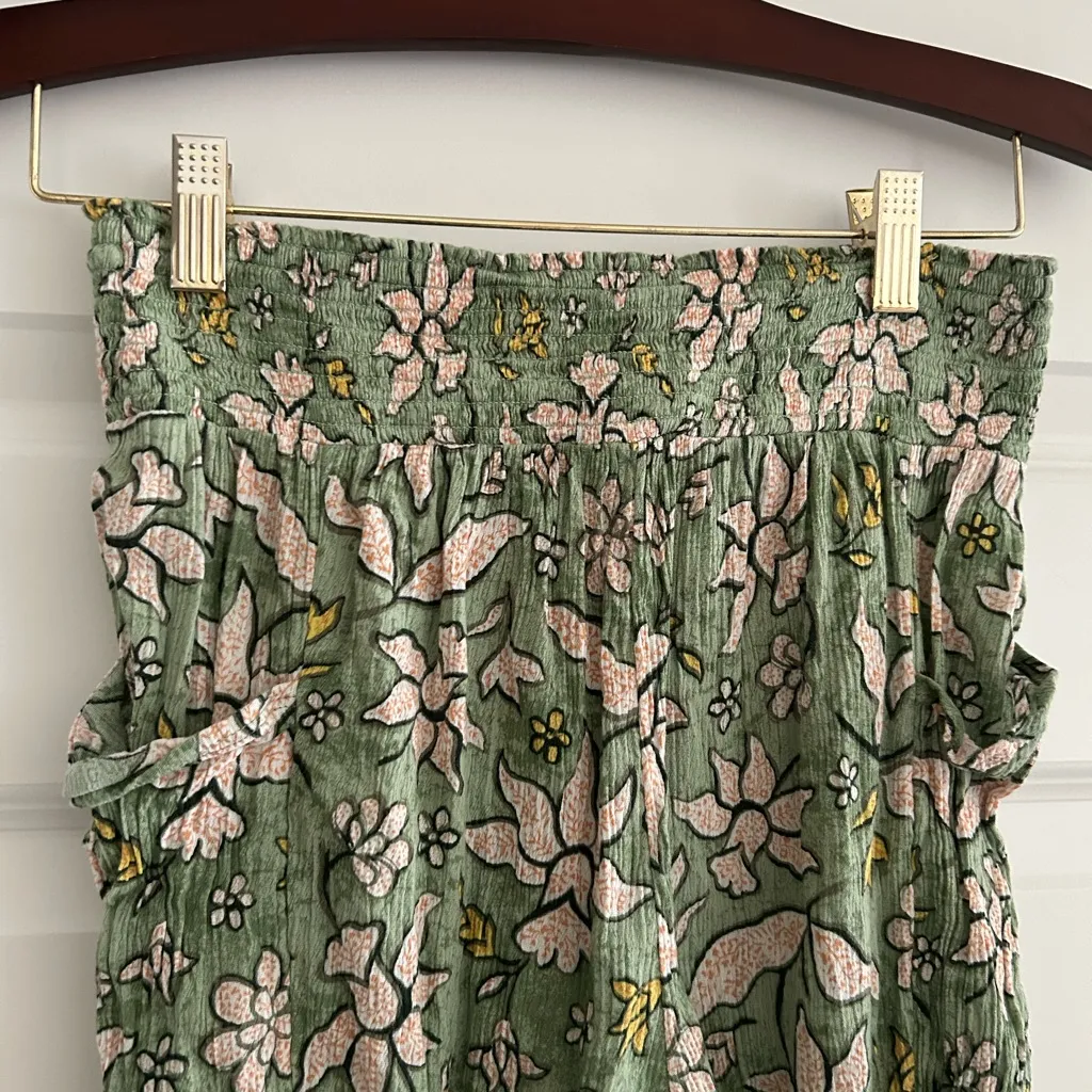 Aerie Floral Pants Green Size S - Image 8
