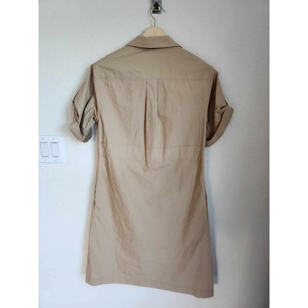 Coach 1941 Dress Cotton Tie Waist Utility Shirt Trench Coat Dress 0 - Image 4