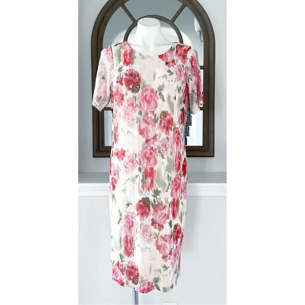 Marée Pour Toi Stretch Sheath Midi Dress, Size 1X New w/Tag Retail $89 White - Image 8