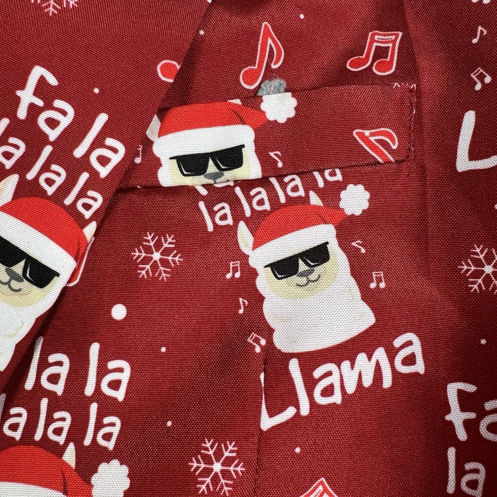 Suitmeister Christmas Blazer Men's XL Red Fa La‎ La Llama Ugly Xmas Party Jacket - Image 12