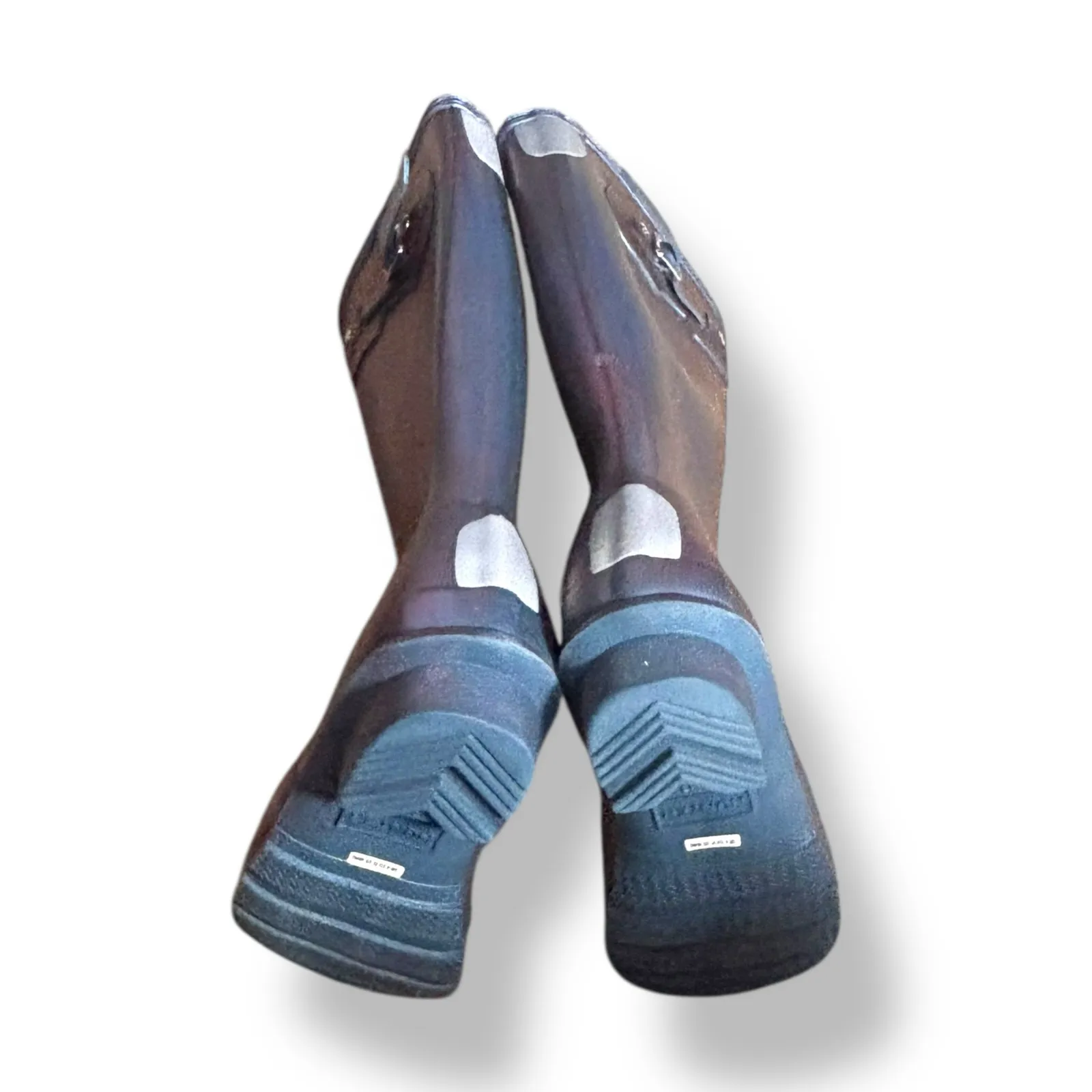 Hunter Original Tall Gloss Rain Boots Women’s Size 5 Iridescent Waterproof - Image 9