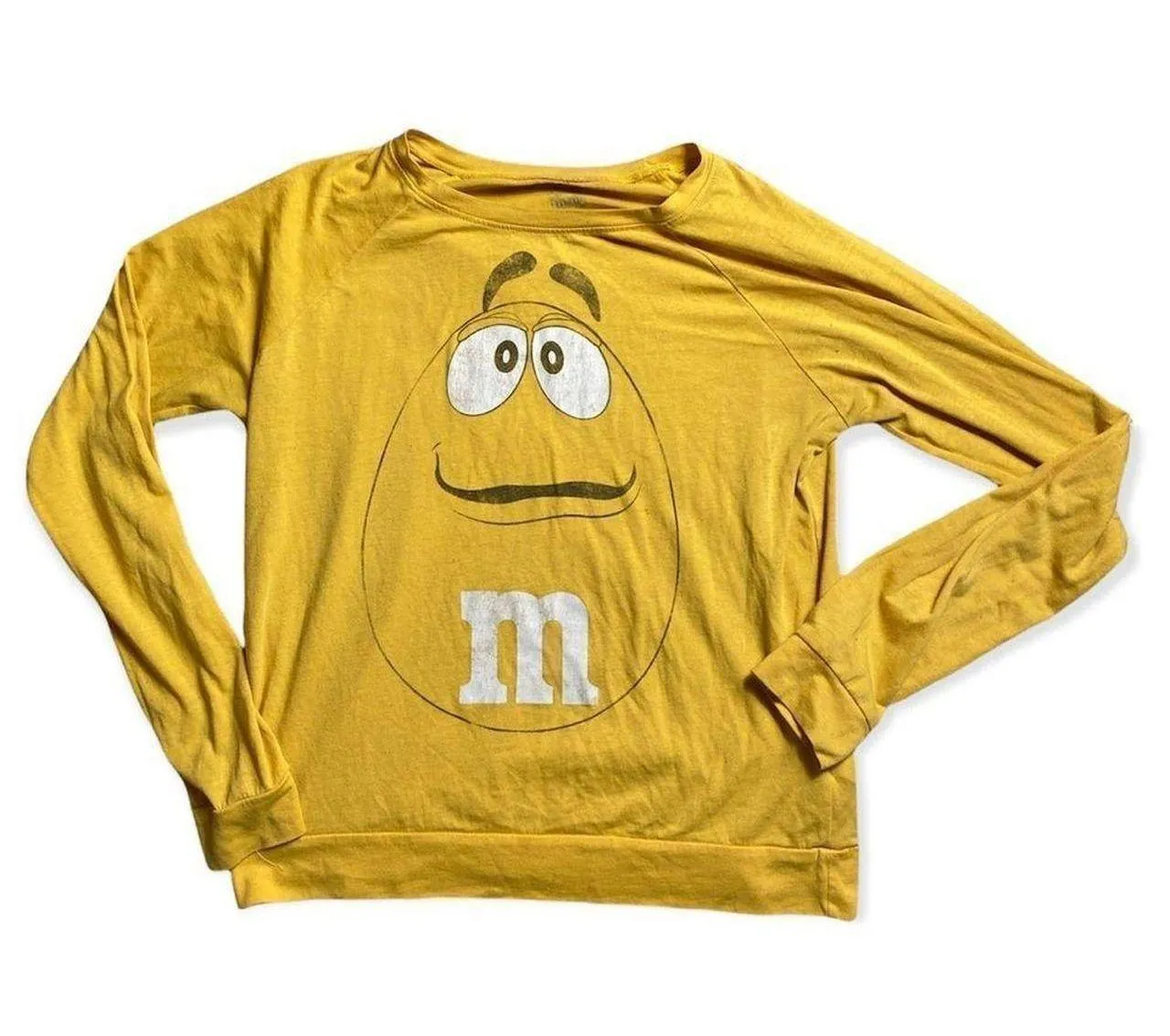 Yellow M&M SZ S long sleeve t - Image 2