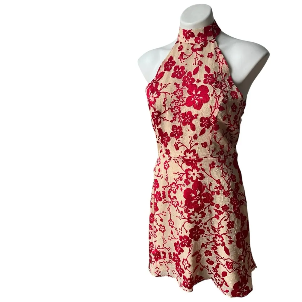 Devlin Maryanne High Neck Dress in Ruby Punch, Sz 4 - Image 5