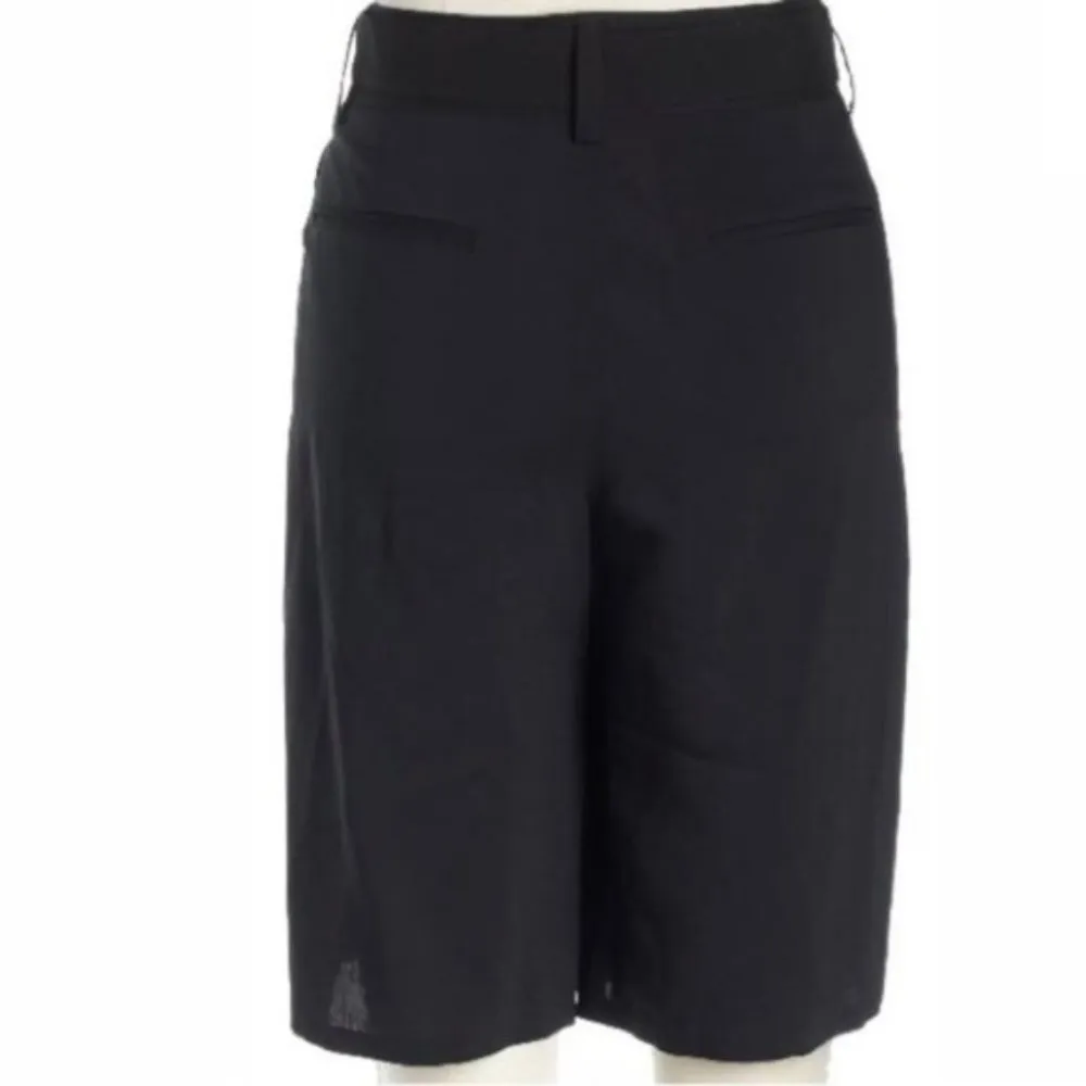 Theory  Dress Shorts 8 High Rise Cady Seltha Belted Black Luxury Formal Career - Image 6