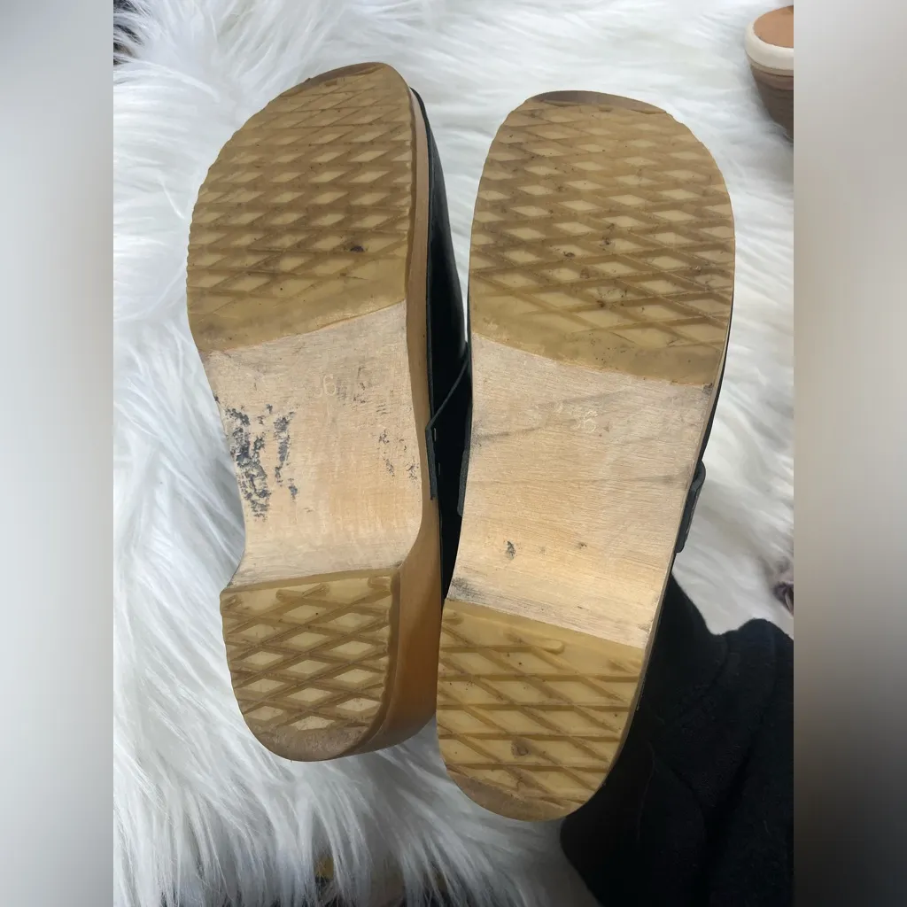 Swedish Hasbeens Shoes Swedish Hasbeens Husband Clogs in black size 6 (36) women - Image 10