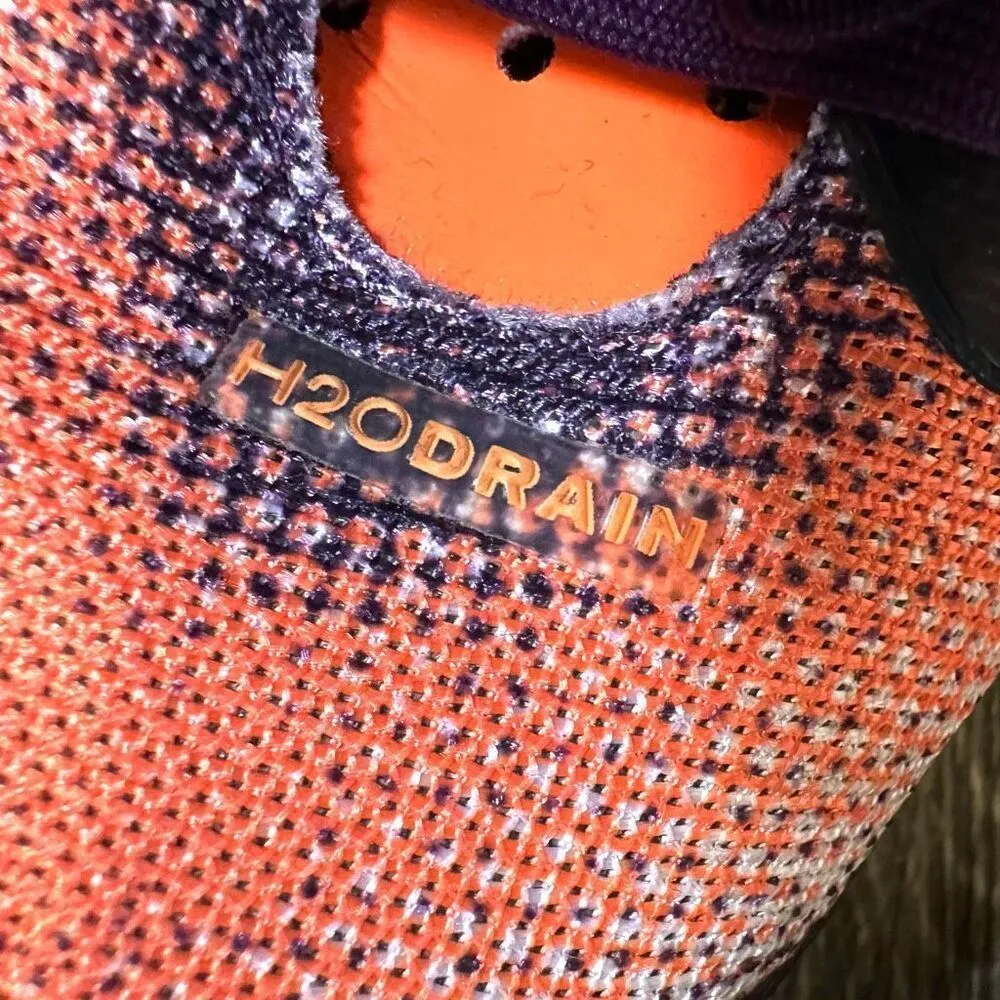 Reebok CrossFit H20 drain, Dura grip athletic shoes orange purple black size 6 - Image 7