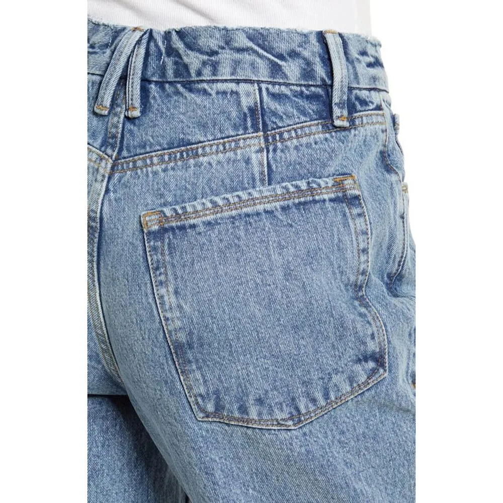Good American '90s Duster Straight Leg Jeans In Blue950 6/28 NWT - Image 10