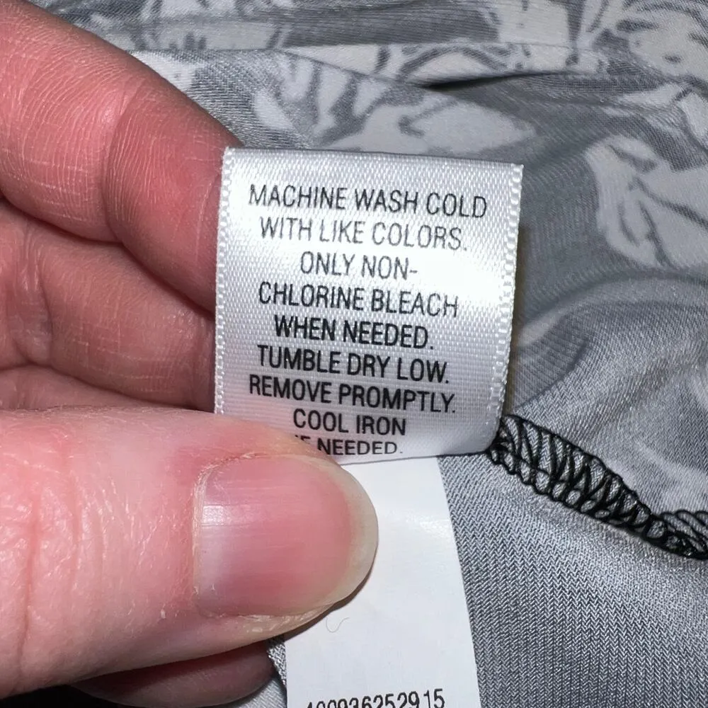 Apt 9 Womens Sheath Dress Floral Print Black White Pullover Capped Sleeve XL - Image 9