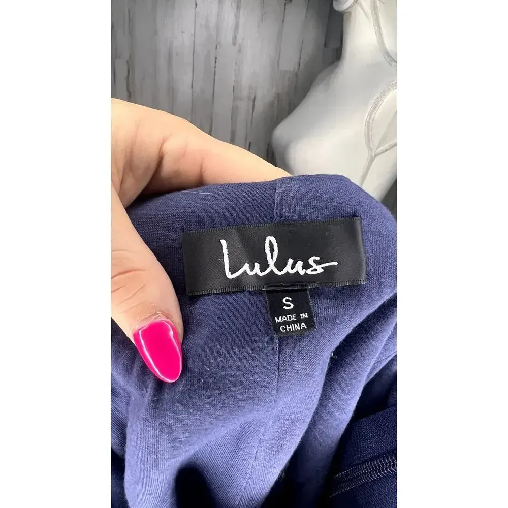 Lulus Women's Small Time to Shine Blue Sequin Bodycon Mini Dress Party Cocktail‎ - Image 11