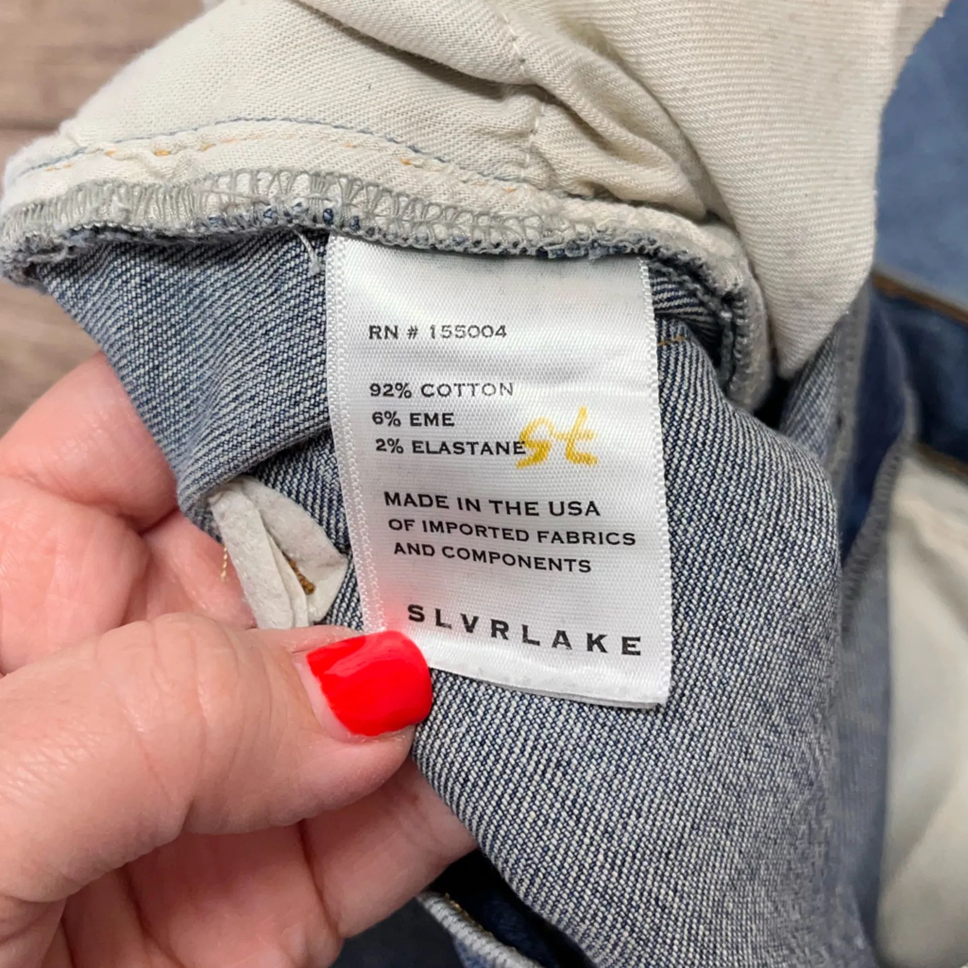 SLVRLAKE Roxy Jeans Southern Cross Size 25‎ Blue - Image 7