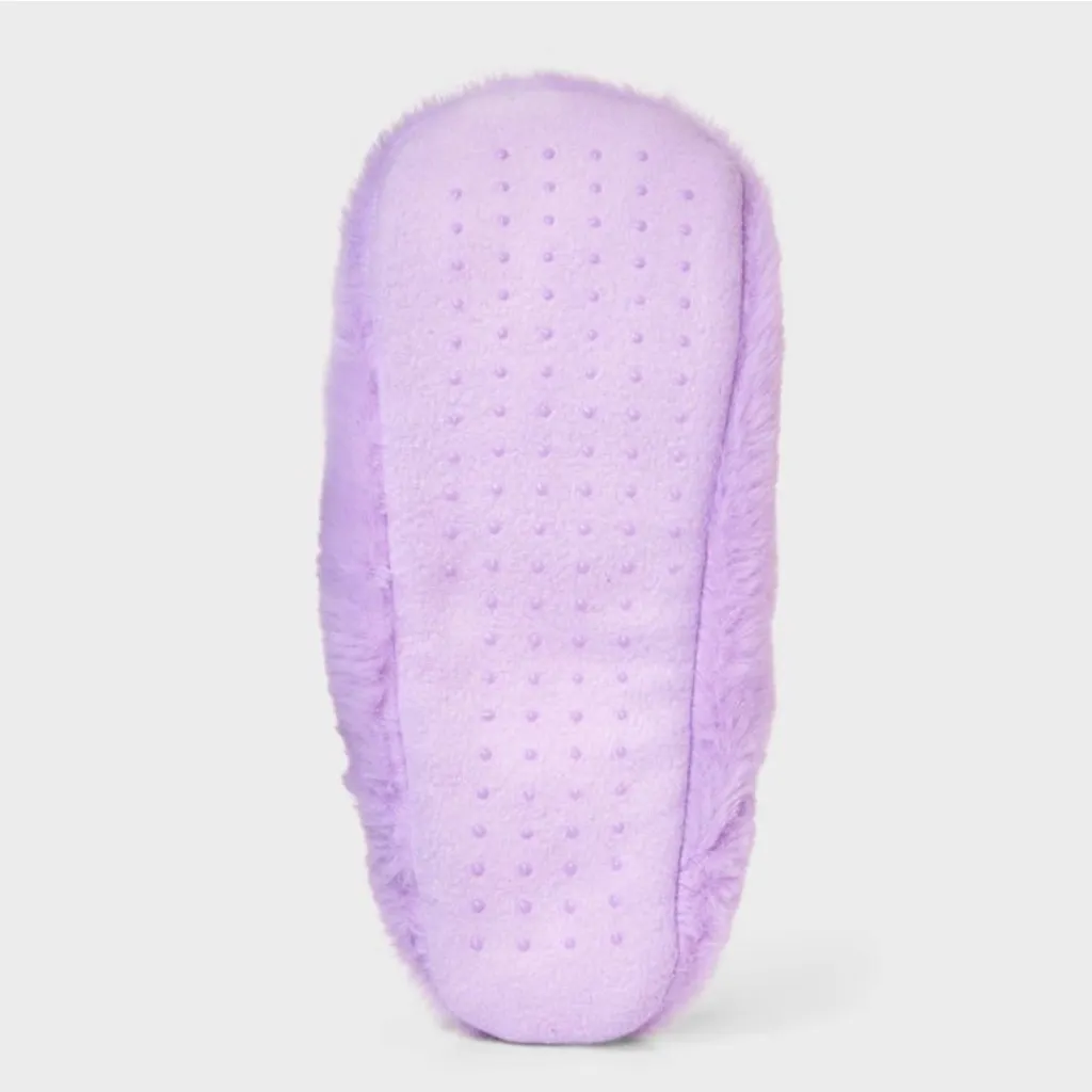 Women’s Iridescent Pumpkin Faux Fur Slipper Socks - Image 7