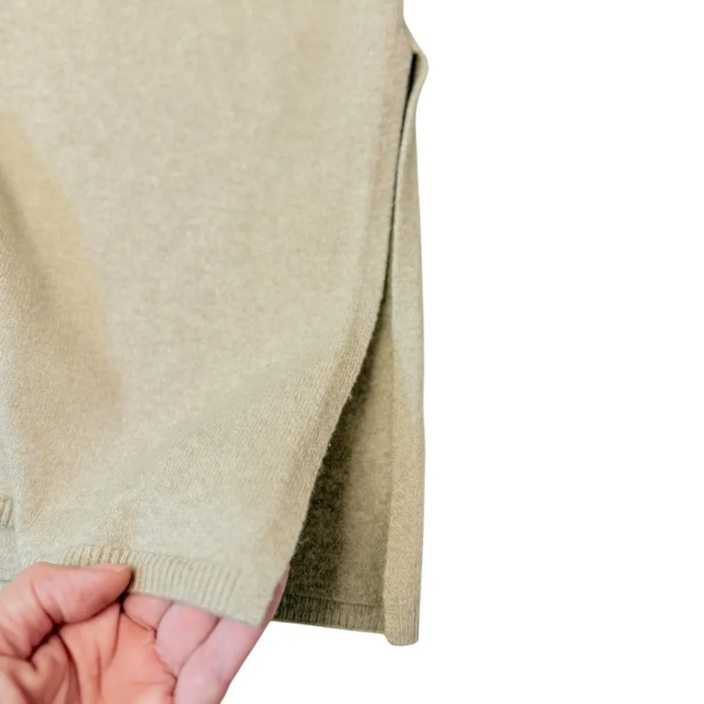 Faherty Jackson Hudson Sweater Midi Dress Oatmeal Heather Beige Size Large NWT - Image 6