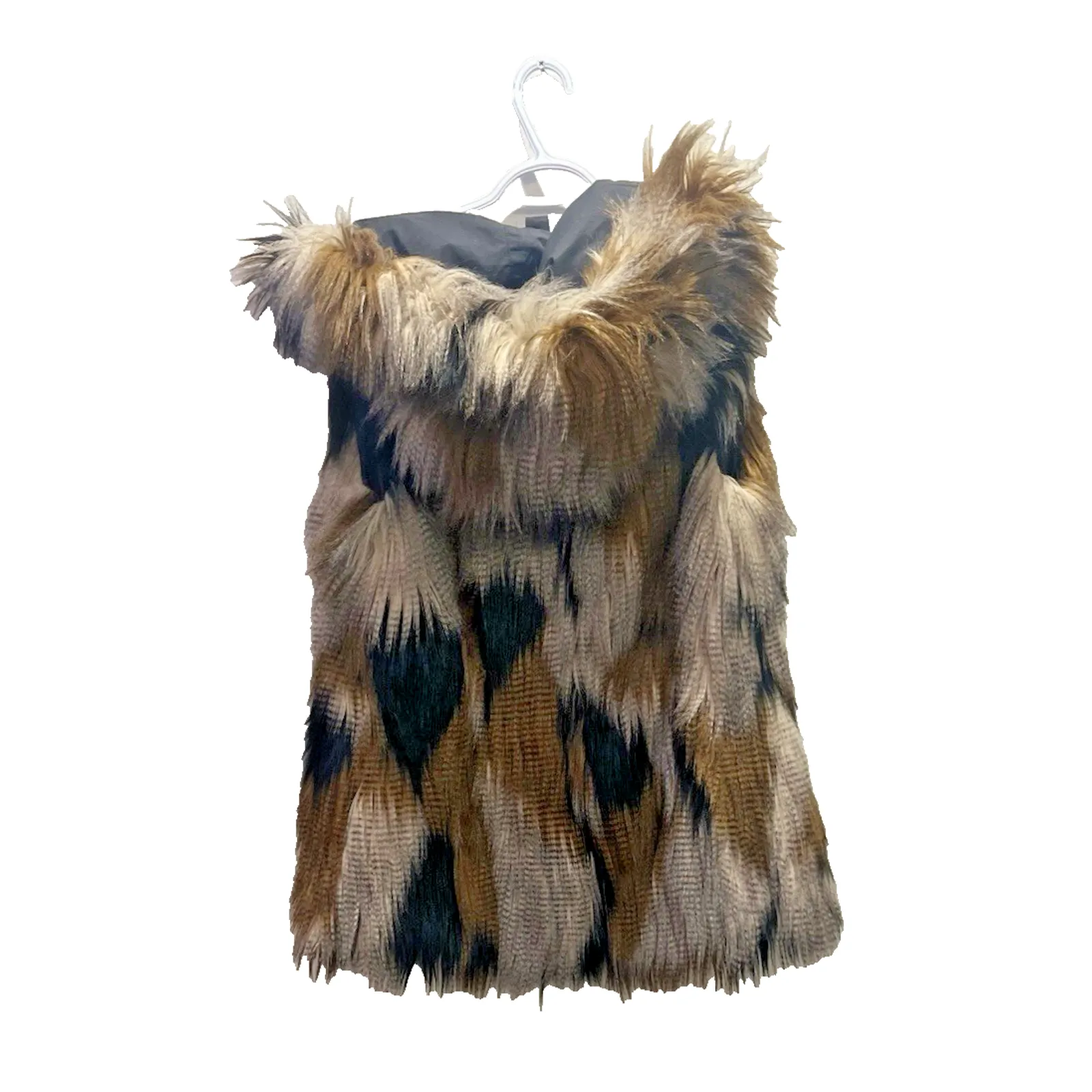 Trina Turk 3 in 1 Winter Hood Jacket Fur Vest Nylon Shell Parka SZ Small - Image 4