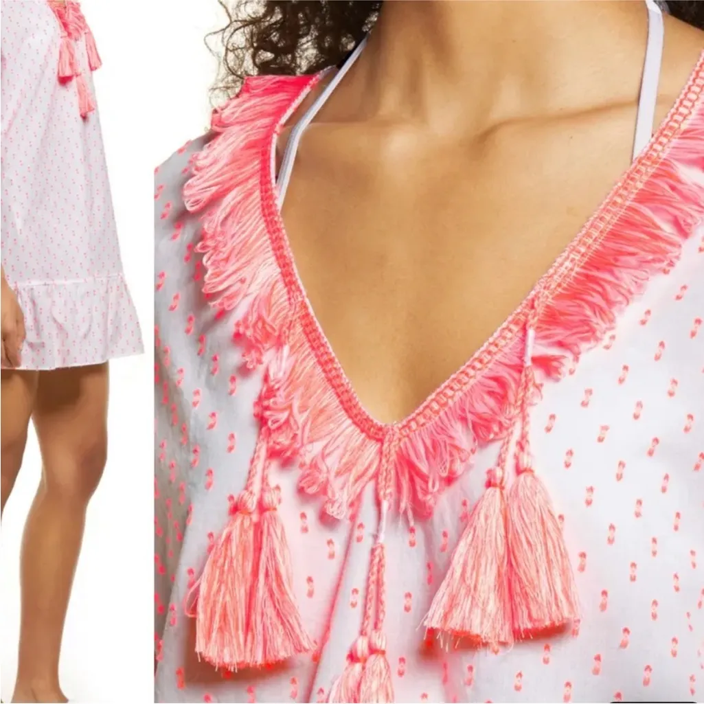 Lilly Pulitzer Tangelo Neon Clip Kipper Coverup Women Size L/XL - Image 4