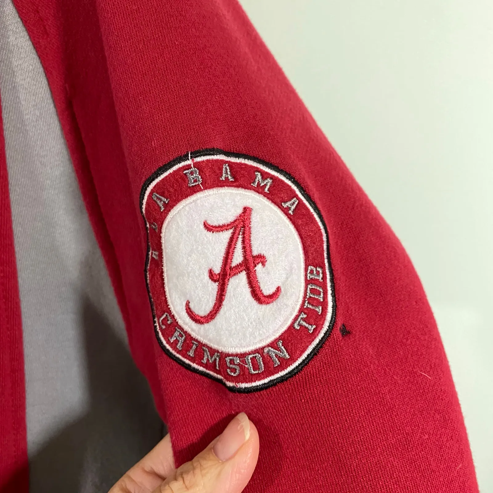 Vintage Colosseum Alabama University Red Crimson Tide Full Zip Hoodie Size M - Image 8