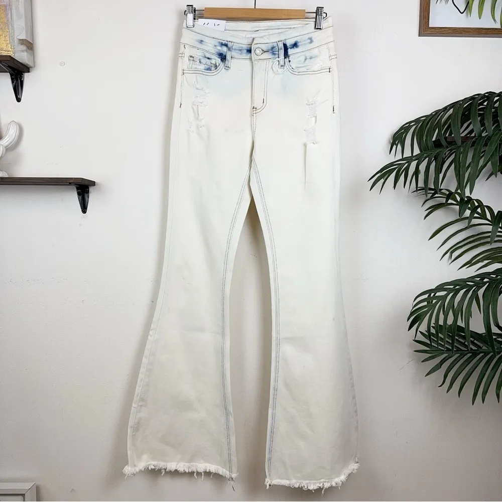 VERVET by Flying Monkey HIGH RISE SUPER FLARE White Size 31 - Image 6