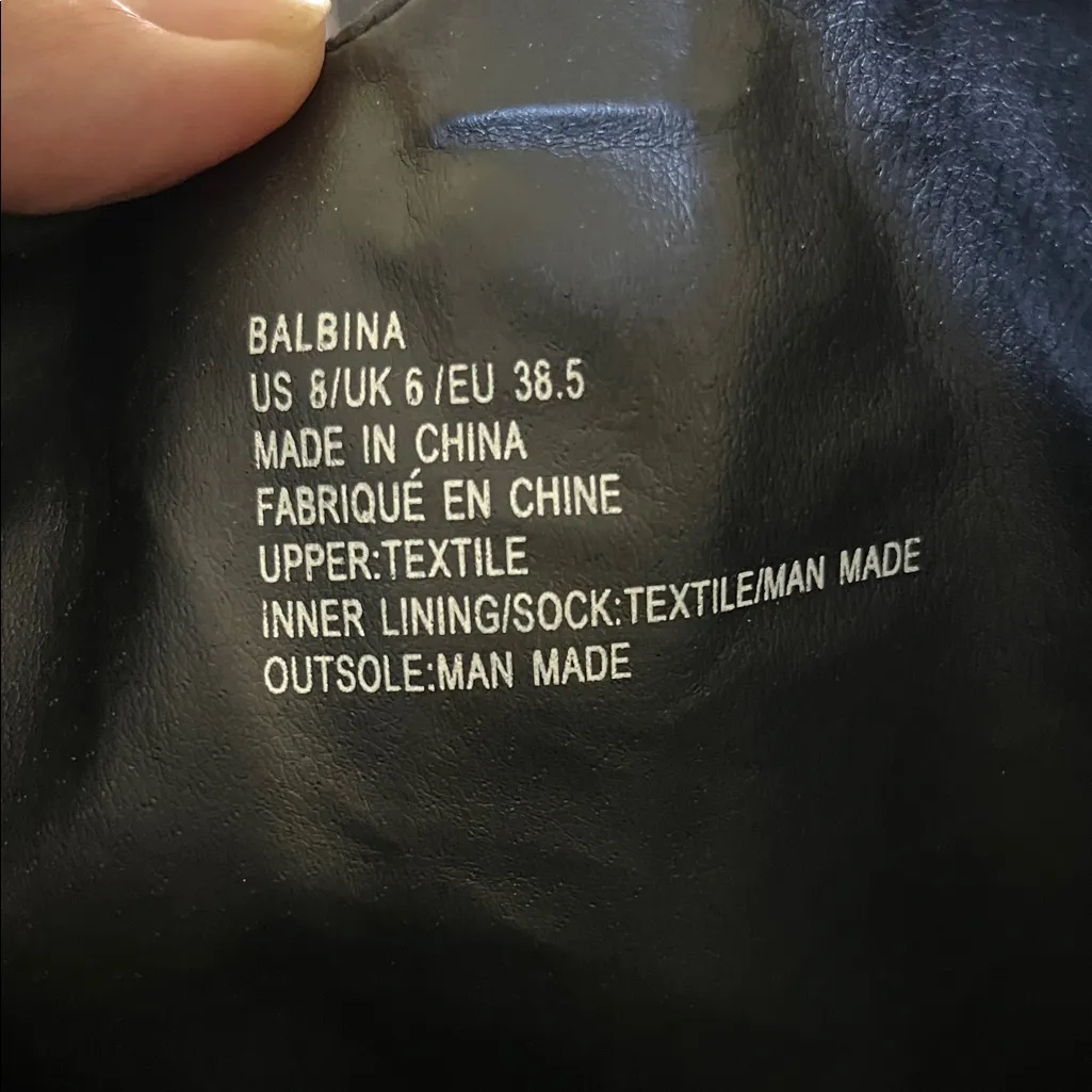 Just Fab Womens Balbina Thigh High Black Suede Heeled Boots - Image 3