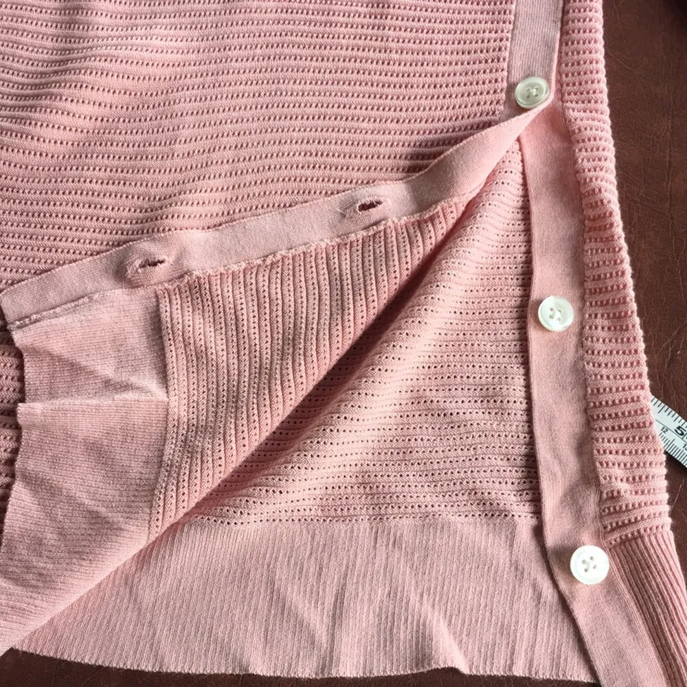 Ann Taylor LOFT Petites Sweater with Button Sides - Image 6