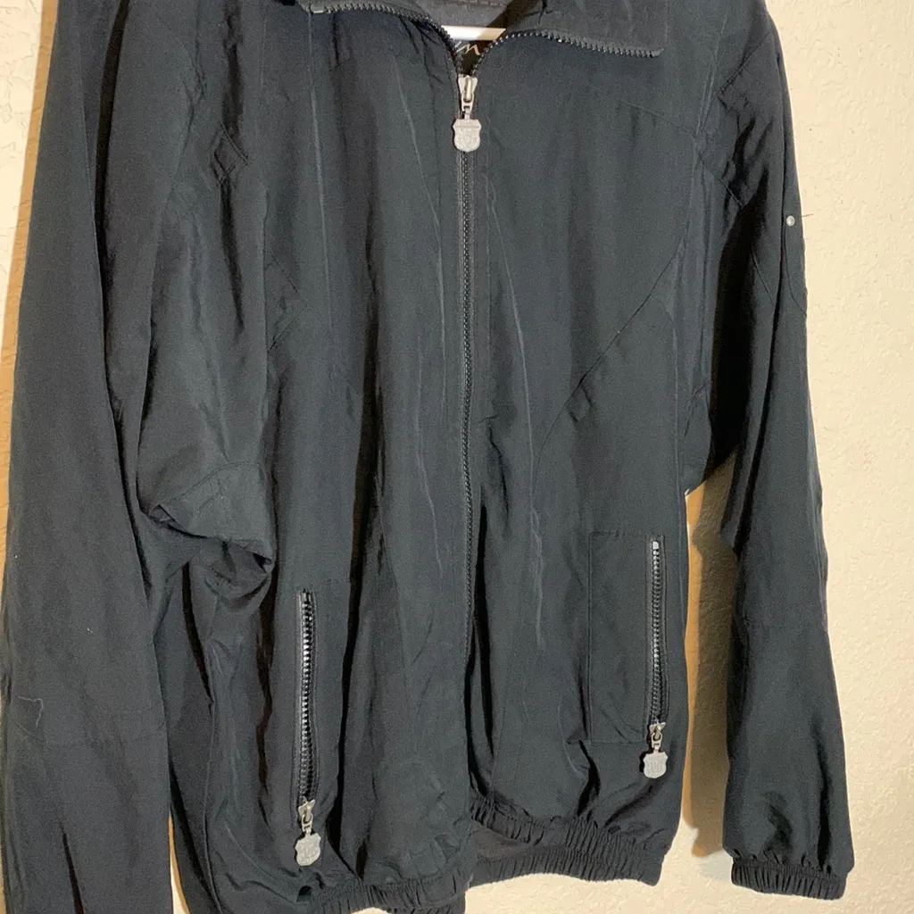 Vintage Kaelin Bomber Jacket Blue - Image 2