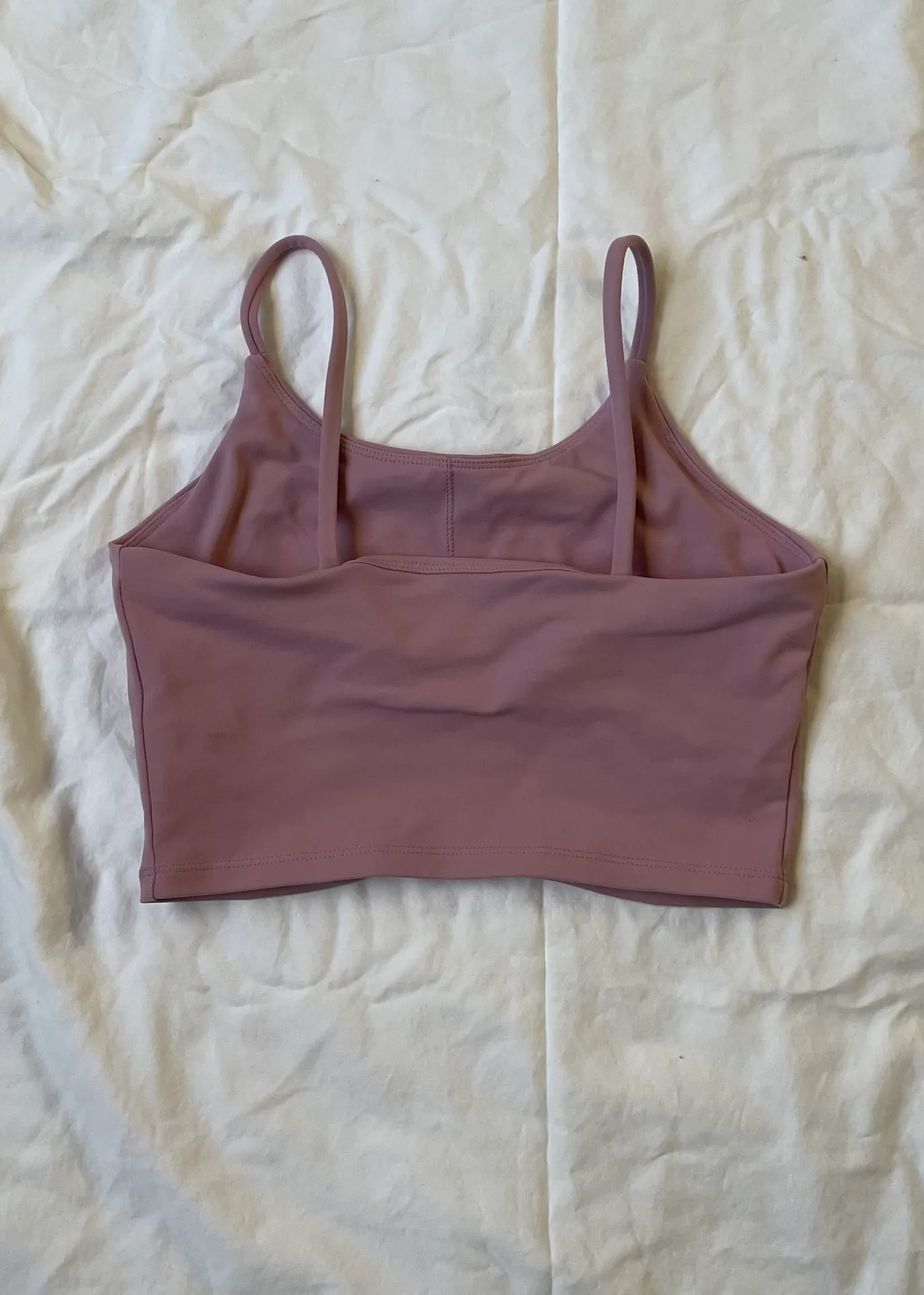 Cropped Workout Tank Pink - Image 4