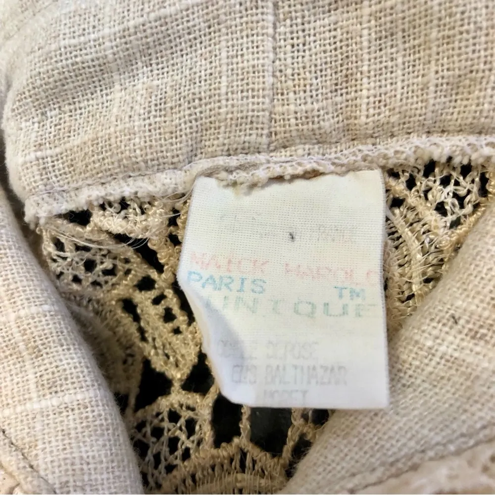 Vintage Maick Harold French Tiered Linen Ruffle Button Down Shirt Rosettes XS - Image 10